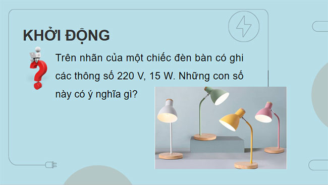 KHTN 9 Bài 11: Năng lượng điện Công suất điện