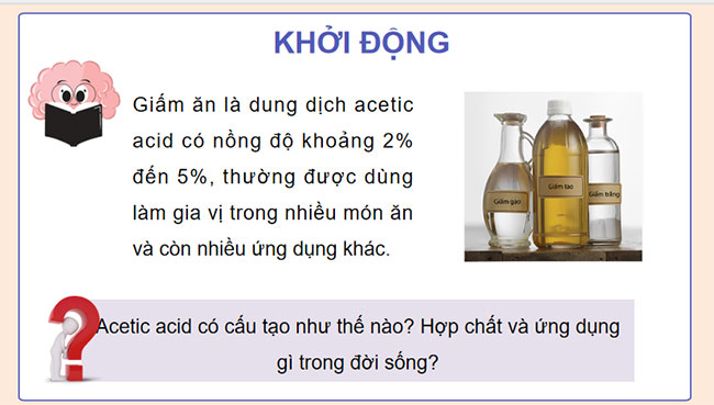 Giáo án Hóa học 9 Bài 25: Acetic acid