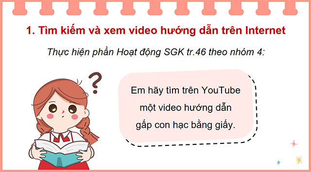 PowerPoint Tin học 5 Làm sản phẩm thủ công theo video hướng dẫn
