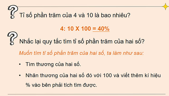 PowerPoint dạy thêm Toán 5 Tìm tỉ số phần trăm của hai số