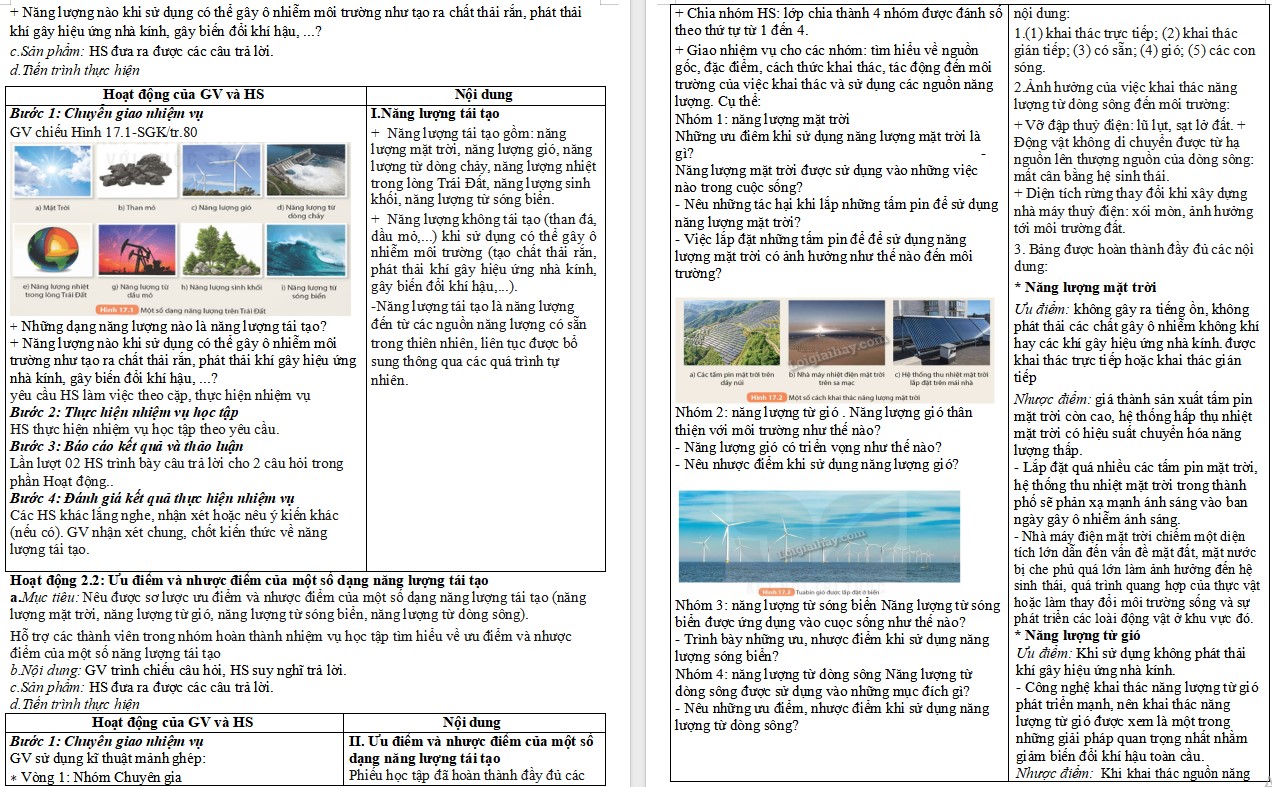 Giáo án KHTN 9 KNTT Bài 17