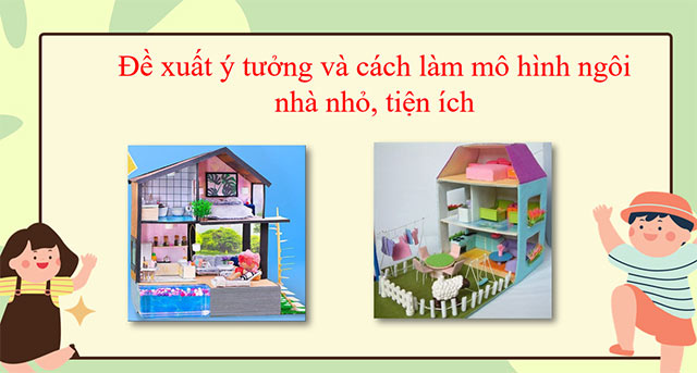 PowerPoint STEM Ngôi nhà nhỏ tiện ích