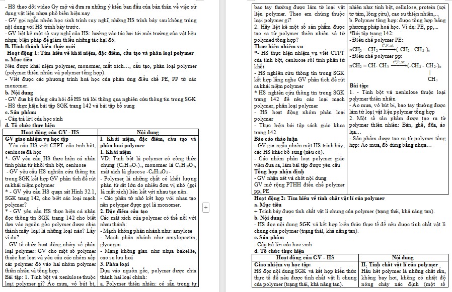 Giáo án Hóa học 9 KNTT Bài 32