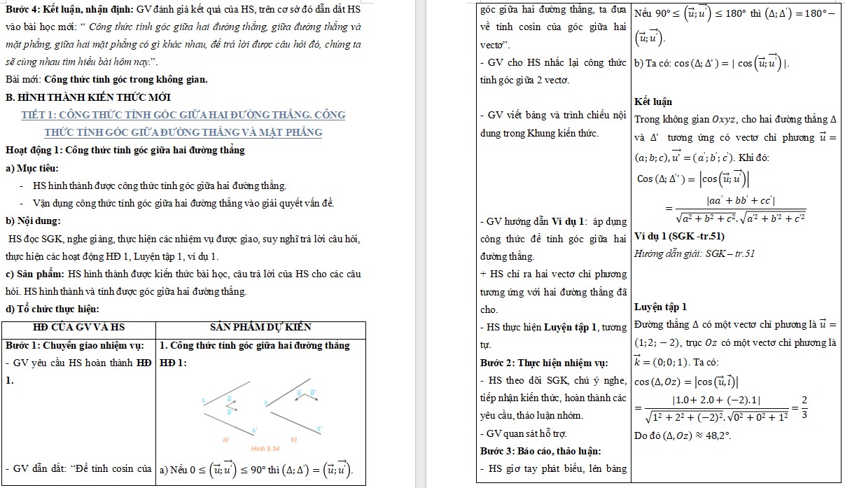 Giáo án Bài 16 Toán 12 Kết nối tri thức