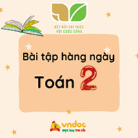 Bài tập hàng ngày Toán lớp 2 Kết nối tri thức Tuần 20 Thứ 4