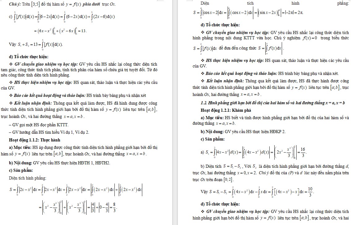 Giáo án Bài 3 Chương 4 Toán 12 Chân trời sáng tạo