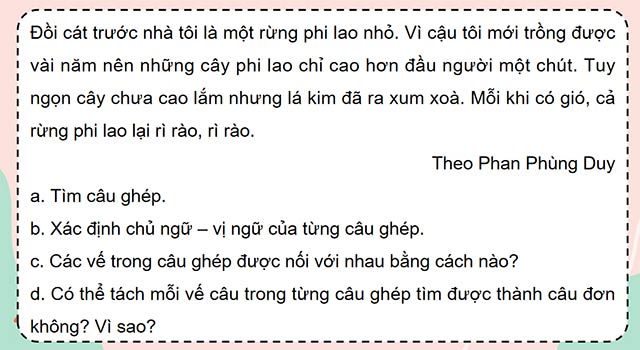 PowerPoint Tiếng Việt 5 Luyện tập về cách nối các vế trong câu ghép trang 28