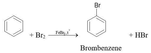 Benzene phản ứng bromine