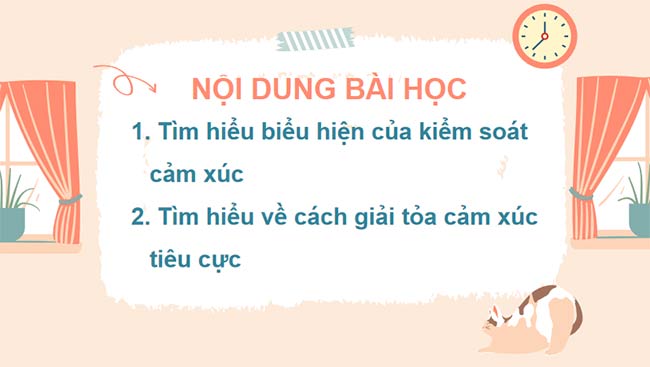 Giáo án HĐTN 7 Bài 2: Kiểm soát cảm xúc của bản thân 