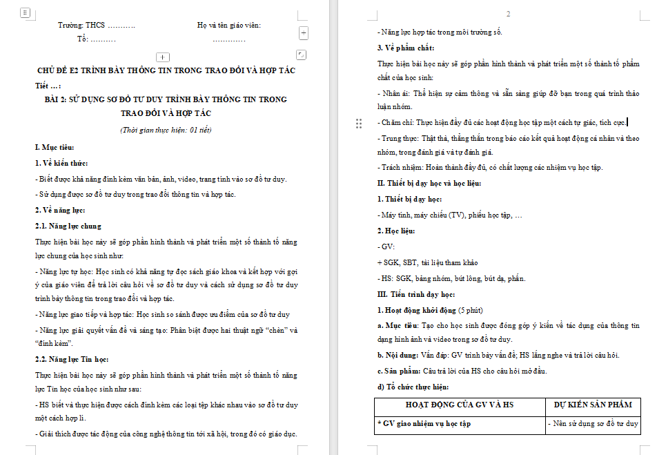 PowerPoint Tin học 9 Chủ đề E2 Bài 2 Cánh diều