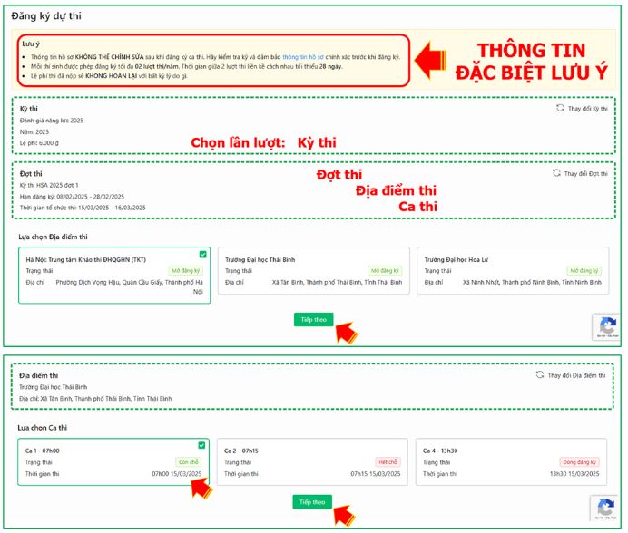 Hướng dẫn đăng ký thi HSA 2025