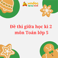 Đề thi giữa học kì 2 môn Toán lớp 5 Cánh Diều - Đề số 1