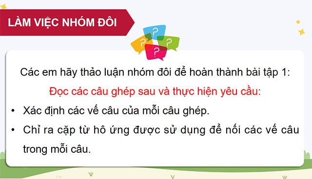PowerPoint Tiếng Việt 5 Luyện tập về cách nối các vế trong câu ghép