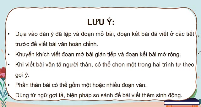 PowerPoint Tiếng Việt 5 Viết bài văn tả người (Bài viết số 1)