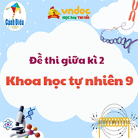 Đề thi giữa kì 2 Khoa học tự nhiên 9 sách Cánh diều 