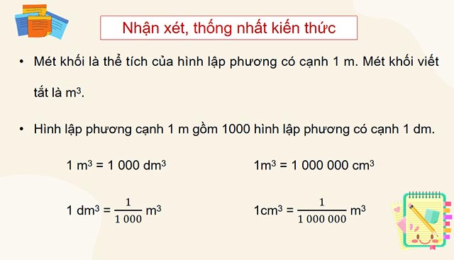 PowerPoint Toán 5 Mét khối
