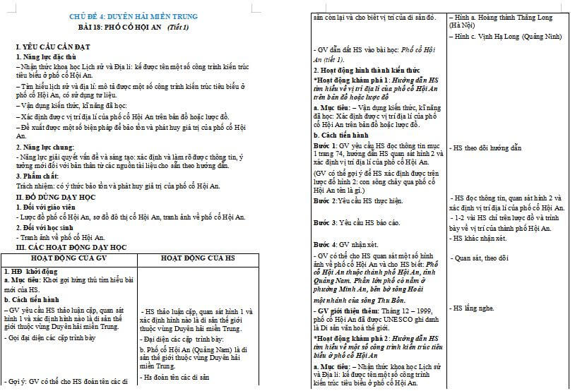 Bài 18: Phố cổ Hội An