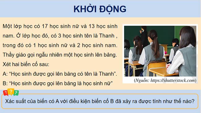 PowerPoint Toán 12 Bài 1: Xác xuất có điều kiện