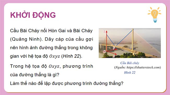 PowerPoint Toán 12 Bài 2: Phương trình đường thẳng