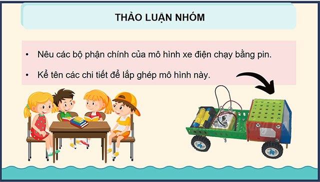 PowerPoint Công nghệ 5 Lắp ráp mô hình xe điện chạy bằng pin
