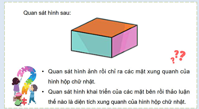 PowerPoint Toán 5 Diện tích xung quanh, diện tích toàn phần của hình hộp chữ nhật và hình lập phương