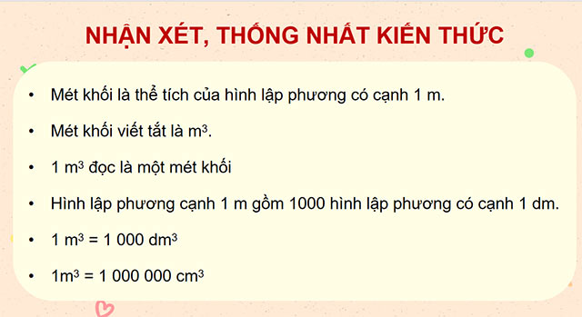 PowerPoint Toán 5 Mét khối