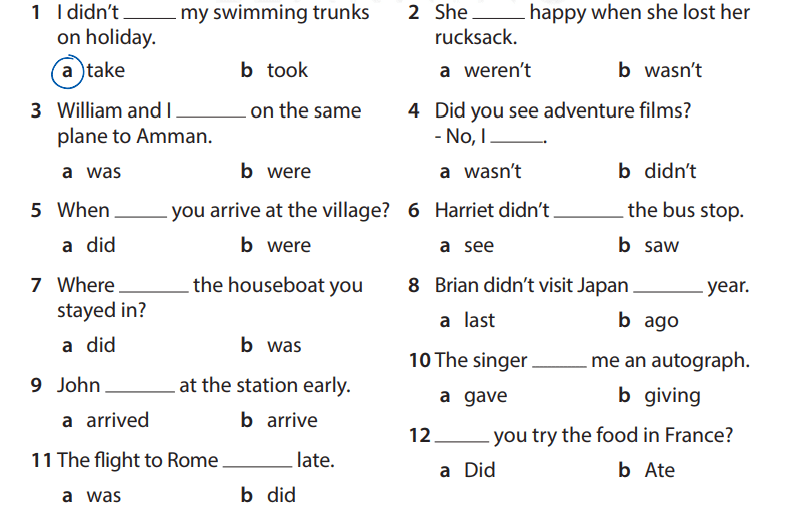 Sách bài tập tiếng Anh 5 Wonderful world Review 5