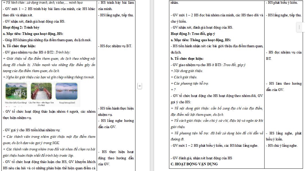 Giáo án Tiếng Việt 5 Vũ điệu trên nền thổ cẩm