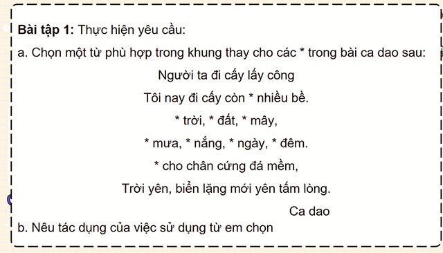 PowerPoint Tiếng Việt 5 Luyện tập về biện pháp điệp từ, điệp ngữ