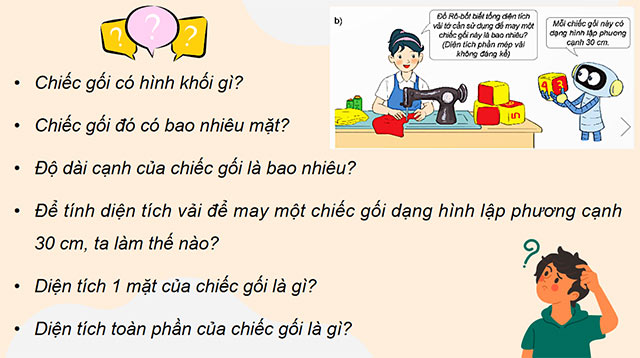 PowerPoint Toán 5 Diện tích xung quanh và diện tích toàn phần của hình lập phương