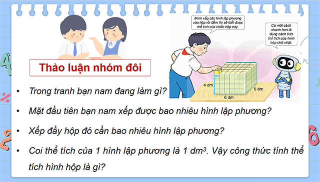PowerPoint Toán 5 Thể tích của hình hộp chữ nhật