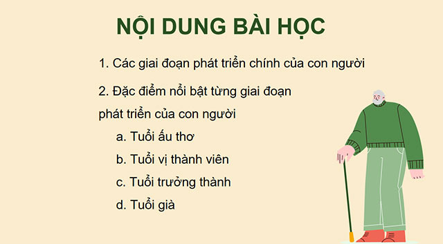 PowerPoint Khoa học 5 Các giai đoạn phát triển của con người