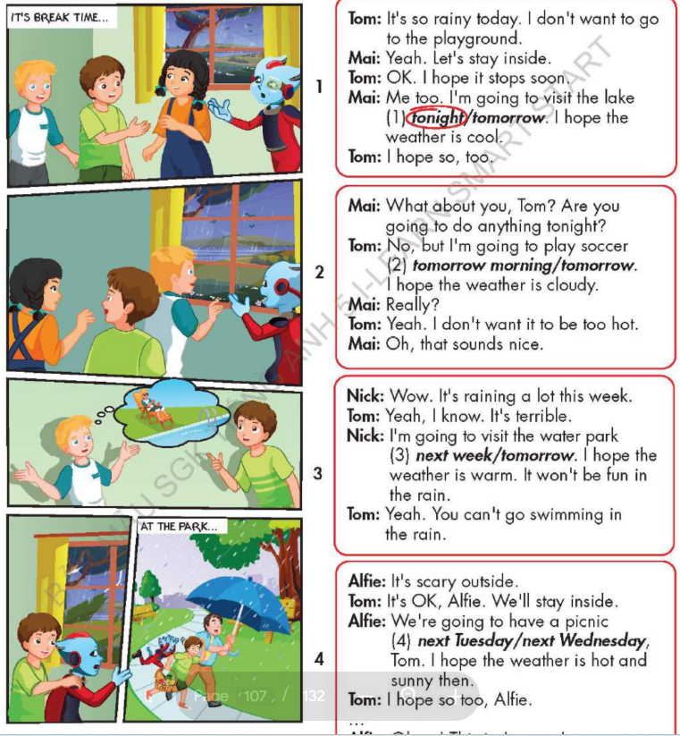 Tiếng Anh lớp 5 unit 8 lesson 1 i-Learn Smart Start