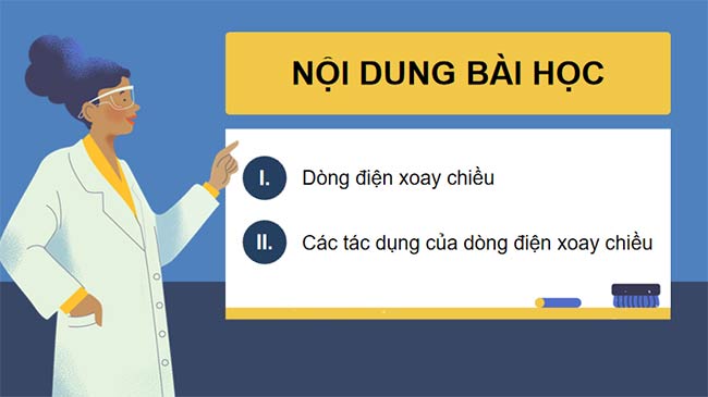 KHTN 9 Bài 13: Dòng điện xoay chiều