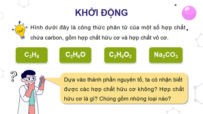 Hóa học 9 Bài 20: Giới thiệu về hợp chất hữu cơ