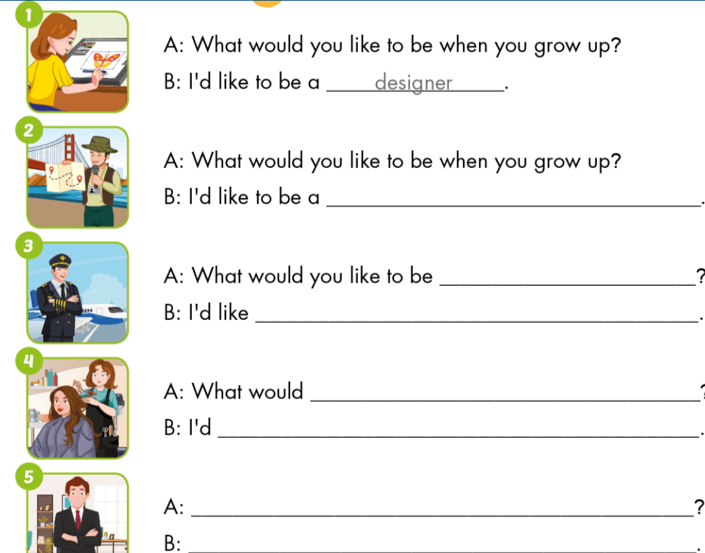 Sách bài tập Tiếng Anh lớp 5 Unit 7 Lesson 1 i-Learn Smart Start