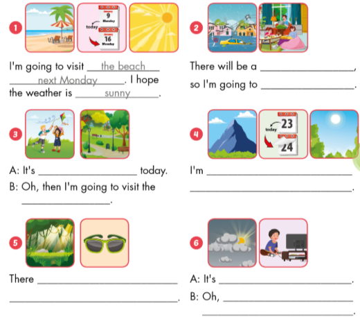 Sách bài tập Tiếng Anh lớp 5 Unit 8 Review and practice i-Learn Smart Start