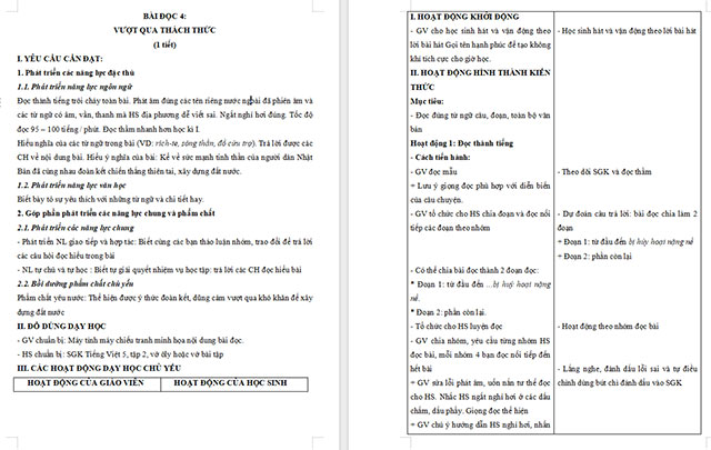 Giáo án Tiếng Việt 5 Vượt qua thách thức