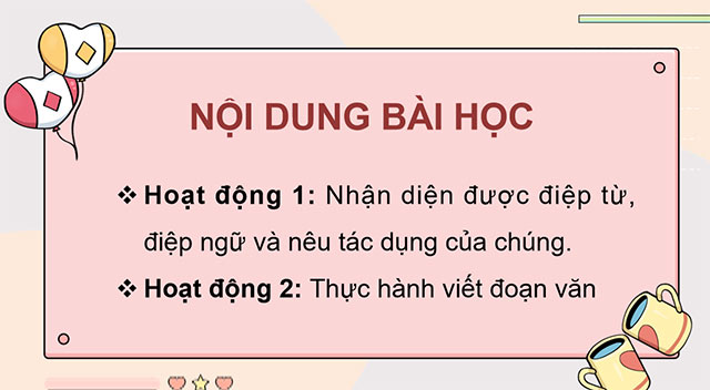 PowerPoint Tiếng Việt 5 Luyện tập về điệp từ, điệp ngữ