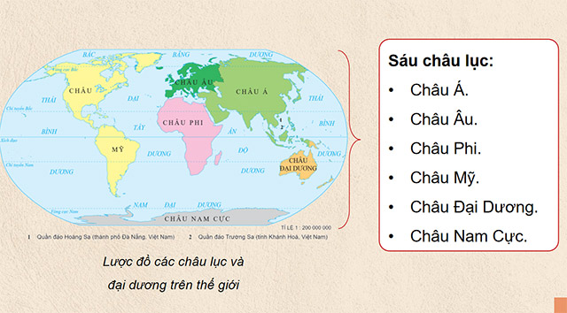 PowerPoint Lịch sử - Địa lí 5 Các châu lục và đại dương trên thế giới