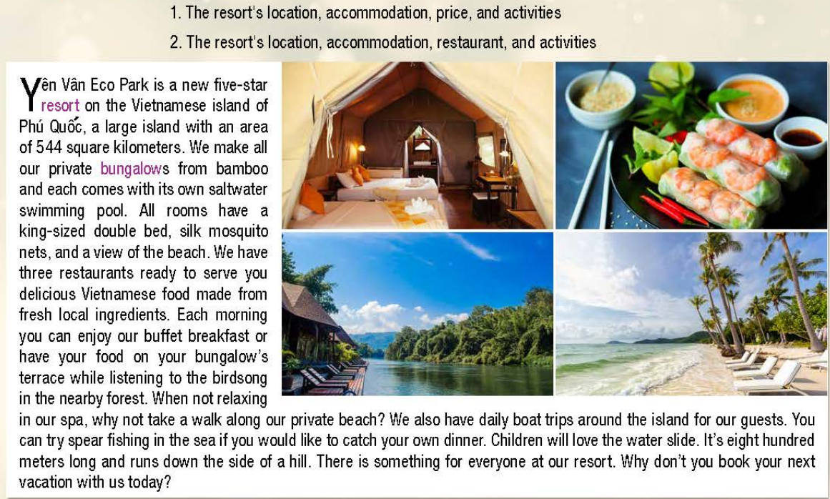 Tiếng Anh 10 Unit 9 lesson 3