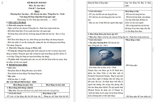 Giáo án Âm nhạc 3 Chủ đề 7 Tiết 3