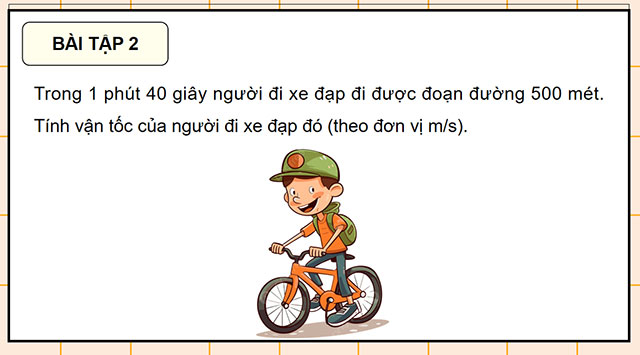 PowerPoint Toán 5 Vận tốc của một chuyển động đều