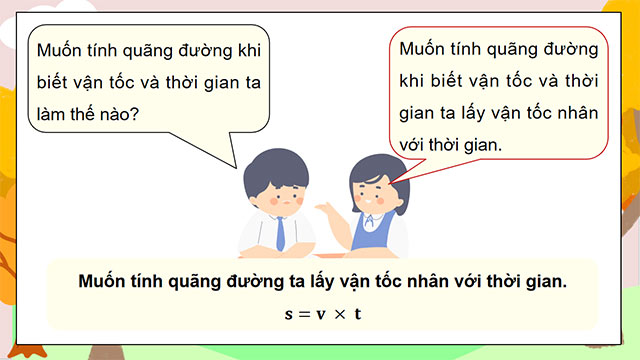 PowerPoint Toán 5 Quãng đường, thời gian của một chuyển động đều