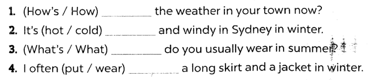 Sách bài tập tiếng Anh lớp 5 unit 16 Global success