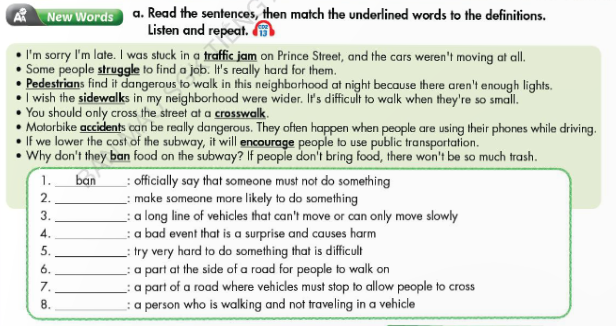 Tiếng Anh 9 Smart World Unit 7 Lesson 1