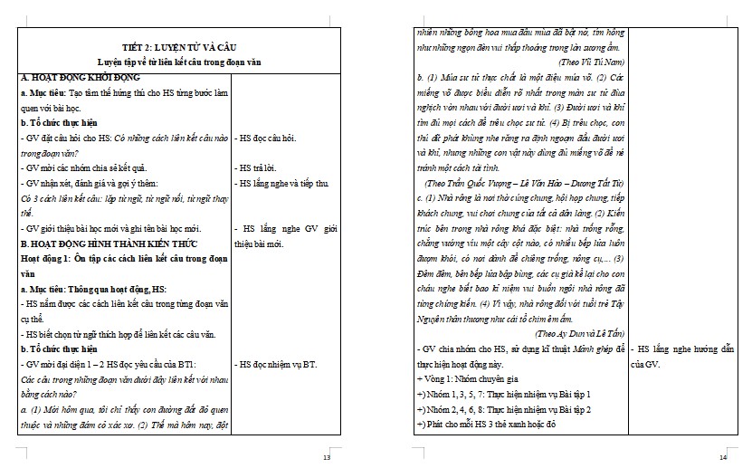 Giáo án Tiếng Việt 5 Xuồng ba lá quê tôi