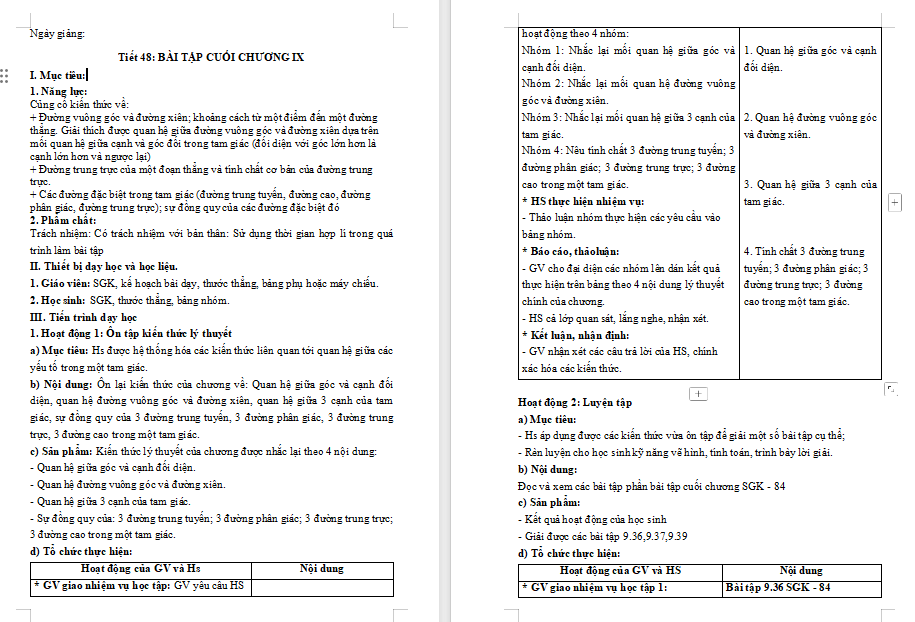 Toán 7 Bài tập cuối chương 9