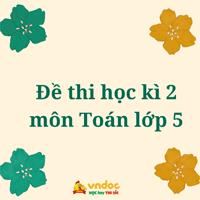 Bộ đề thi học kì 2 môn Toán lớp 5 sách Kết nối tri thức năm 2024 - 2025