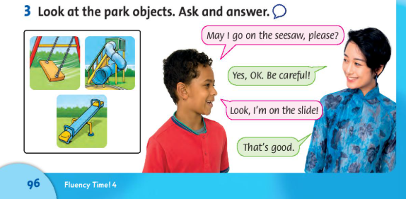 Giải sách Tiếng Anh lớp 3 Fluency Time! 4 lesson One